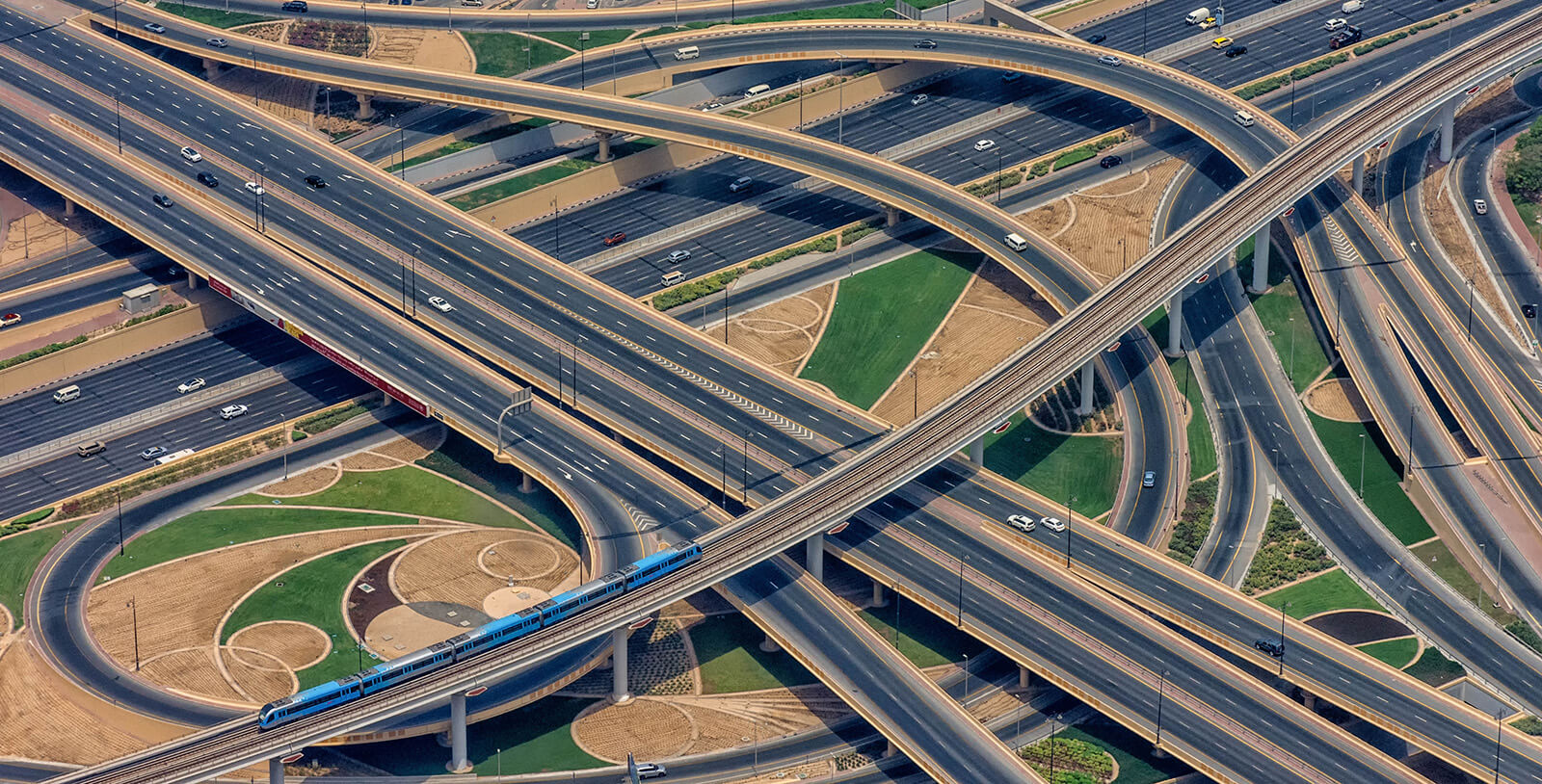 A maze of Dubai highways
